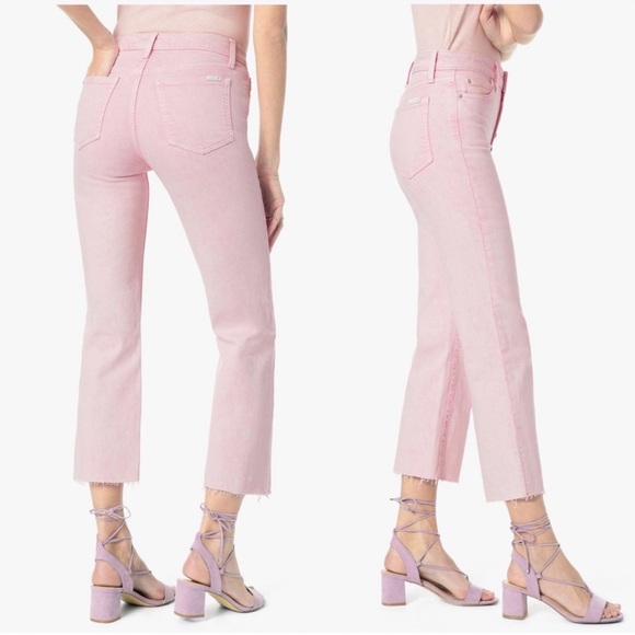 Joe's Jeans The Wyatt High Rise Raw Hem Cropped Size 30 NWT - Picture 3 of 11